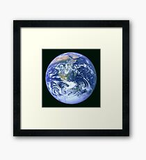 Earth refined and processed from Apollo 17 on December 7, 1972 Framed Print