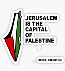 JERUSALEM CAPITAL OF PALESTINE Sticker