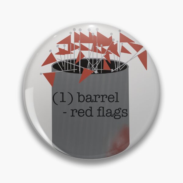 Item preview, Barril de banderas rojas designed and sold by lintastically.