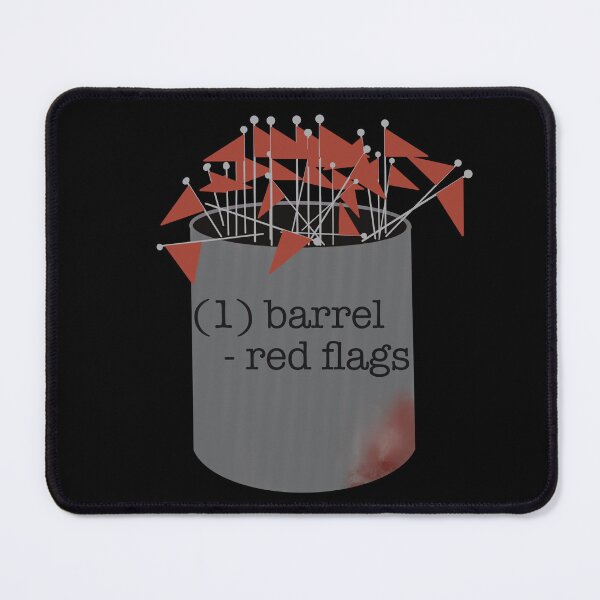 Item preview, Barrel of Red Flags designed and sold by lintastically.