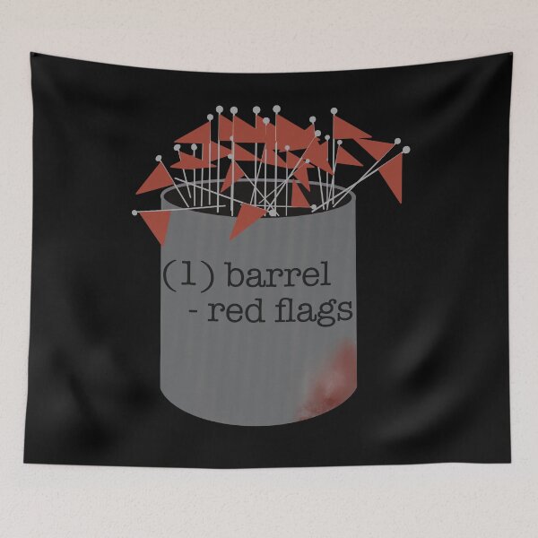 Item preview, Barrel of Red Flags designed and sold by lintastically.