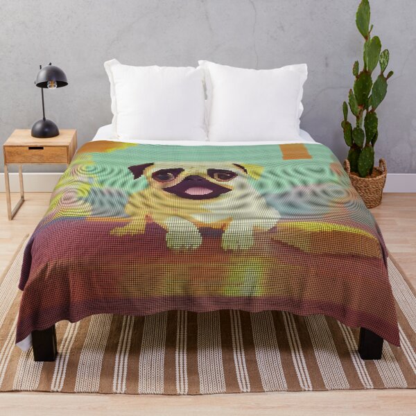Item preview, Neon Colorful Abstract Pug 8-bit Pixel Art designed and sold by PixelDripped.