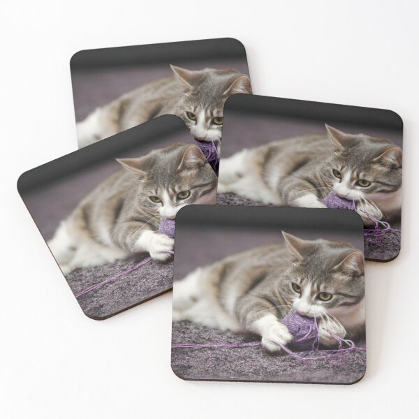 Item preview, Cat Playing With A Ball Of String designed and sold by The Glasses Girl.