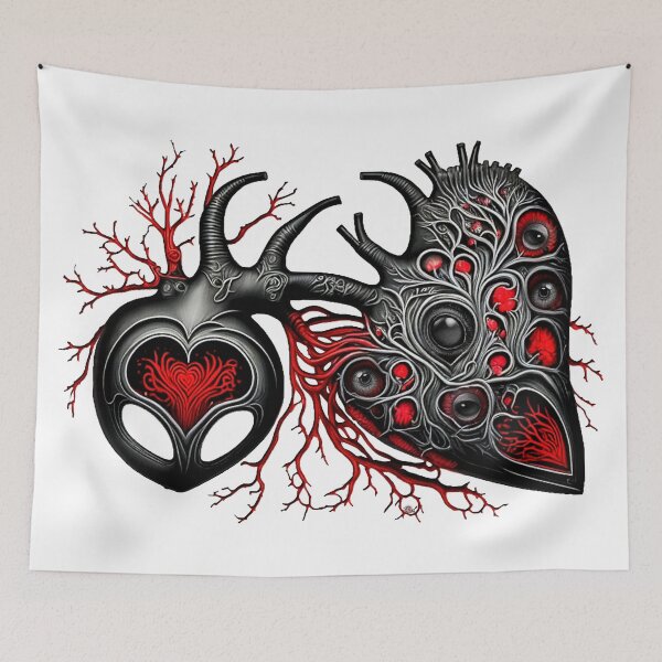 Item preview, Monster motif "connected from the heart" designed and sold by Garrulus glandarius.
