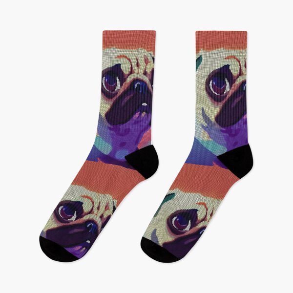 Item preview, Neon Colorful Abstract Pug 8-bit Pixel Art designed and sold by PixelDripped.