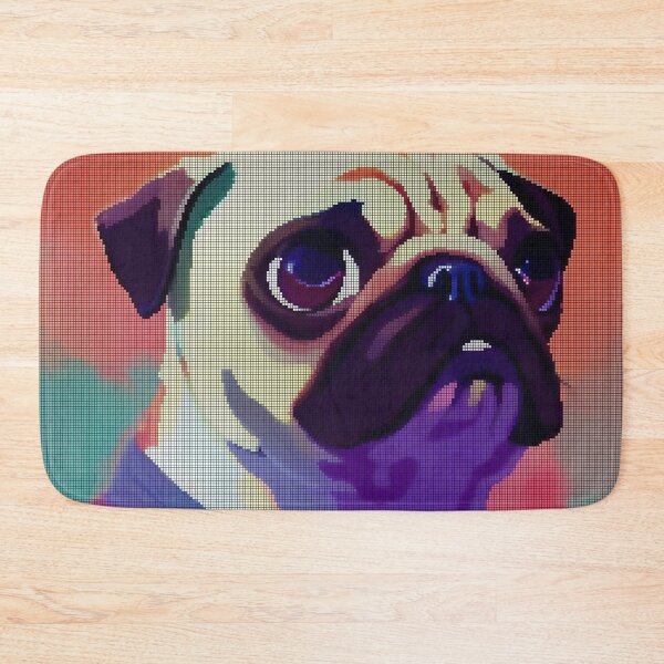 Item preview, Neon Colorful Abstract Pug 8-bit Pixel Art designed and sold by PixelDripped.