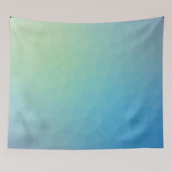 Item preview, Blue And Green Polygon Triangle Pattern designed and sold by LD ART.