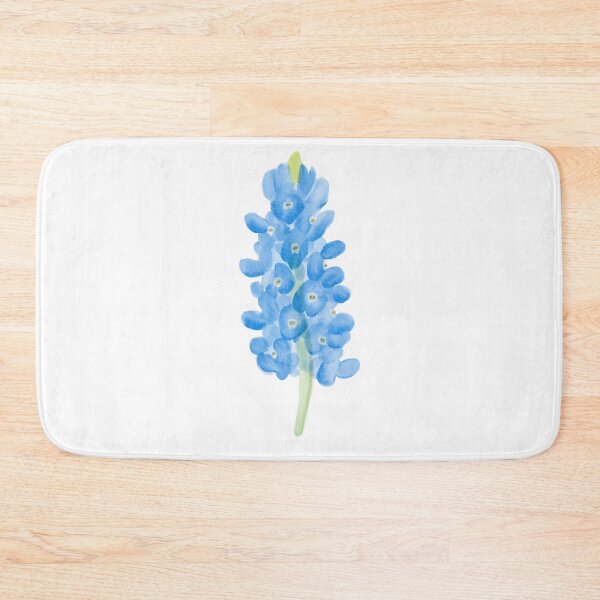 Item preview, abstract watercolor bluebell flower designed and sold by emilypadula.