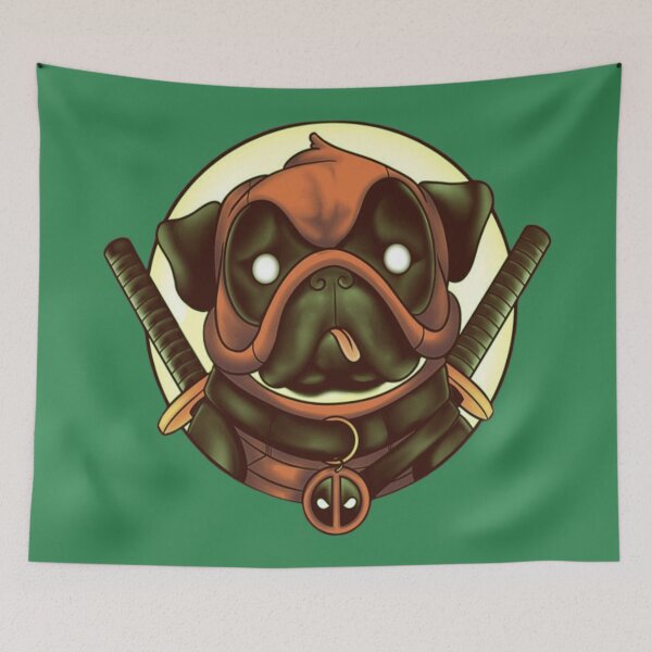 Item preview,  cartoon samurai dog designed and sold by Pukon87 shop.