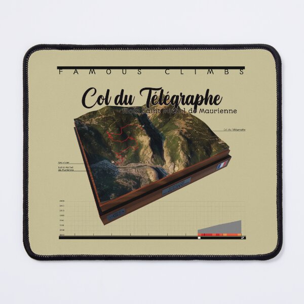 Item preview, FAMOUS CLIMBS - Col du Télégraphe - from Saint Michel de Maurienne designed and sold by André Cremers.