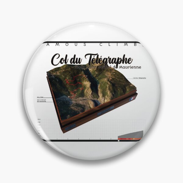 Item preview, FAMOUS CLIMBS - Col du Télégraphe - from Saint Michel de Maurienne designed and sold by André Cremers.