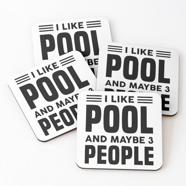 Item preview, I Like Pool & Maybe Like 3 People - Funny Pool Player designed and sold by T-shirt For You.