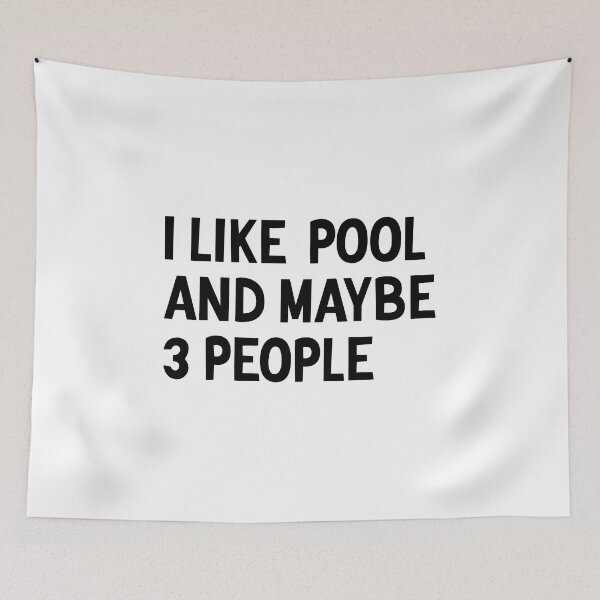 Item preview, I Like Pool & Maybe Like 3 People - Funny Pool designed and sold by T-shirt For You.