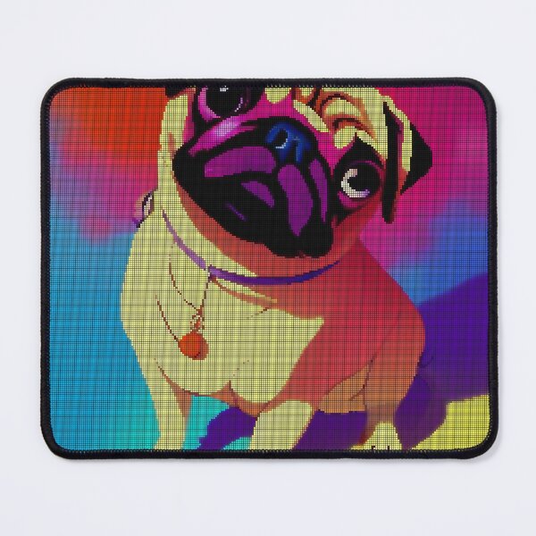 Item preview, Neon Colorful Abstract Pug 8-bit Pixel Art designed and sold by PixelDripped.