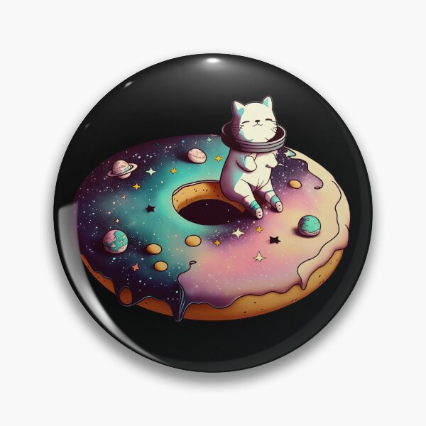 Item preview, Kawaii Kitty on top Giant Donut Space-tastic Adventure designed and sold by wildcrazylove.