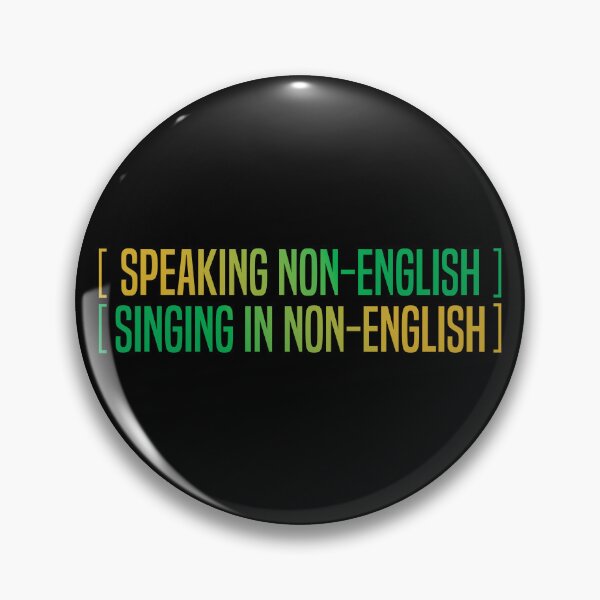 Item preview, Speaking non-english, Singing non-english designed and sold by badCasperTees.