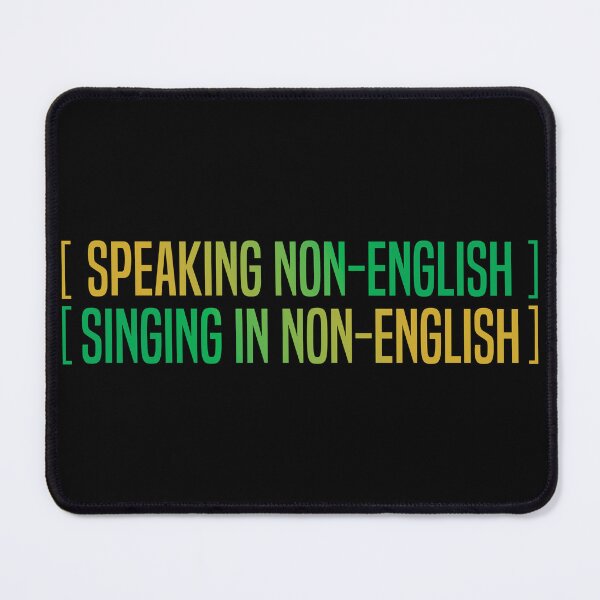 Item preview, Speaking non-english, Singing non-english designed and sold by badCasperTees.
