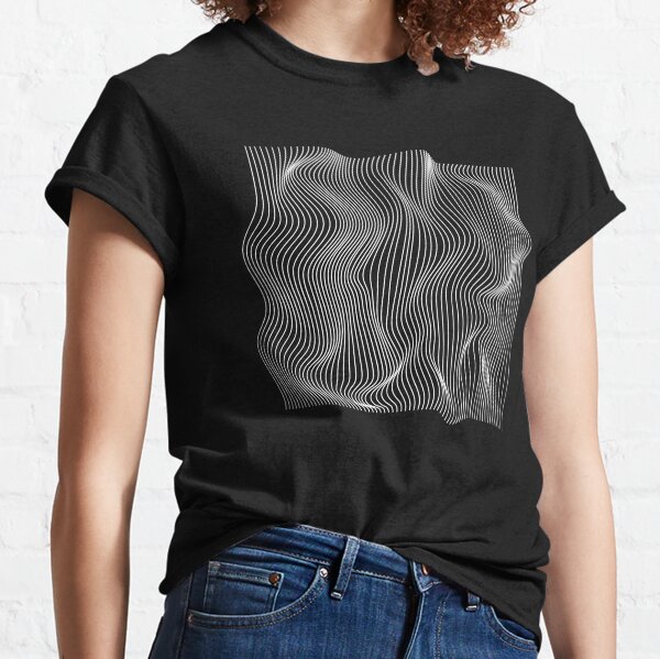Optical Illusion Minimal Lines Classic T-Shirt
