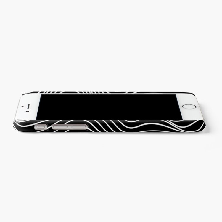 Alternate view of Optical Illusion Minimal Lines iPhone Case & Cover