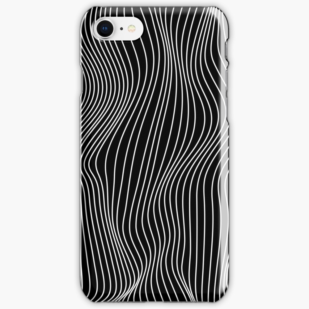 Optical Illusion Minimal Lines iPhone Case & Cover