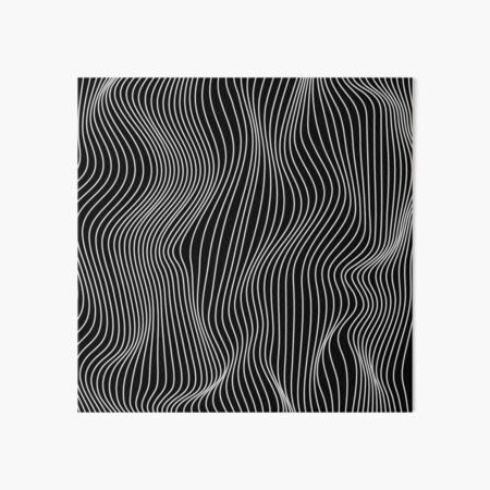 Optical Illusion Minimal Lines Art Board Print