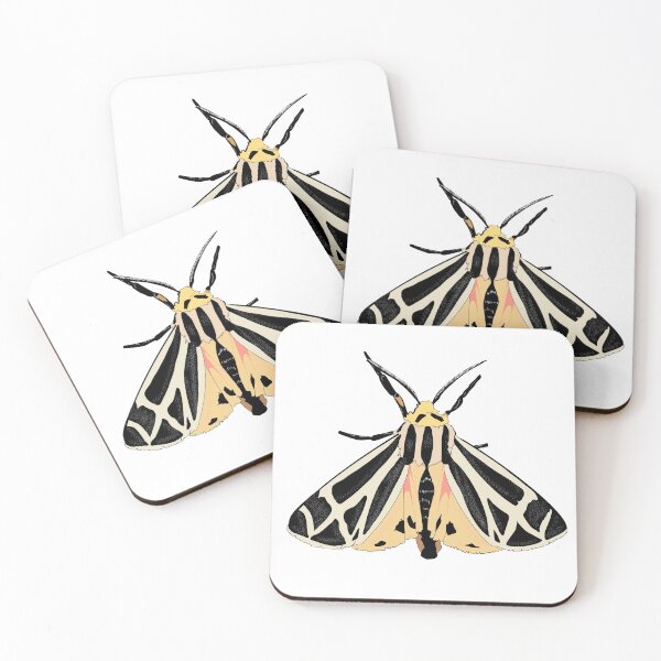 Item preview, Harnessed Tiger Moth (Apantesis phalerata) designed and sold by FloofleBoop.