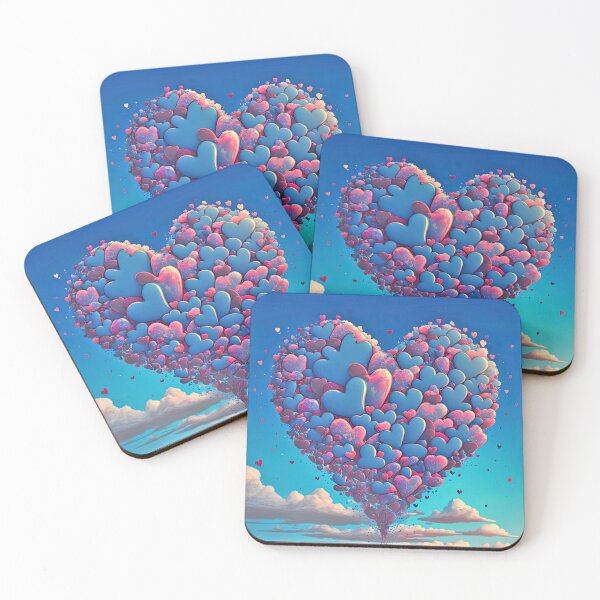 Item preview, flying hearts  designed and sold by Arthoughts.