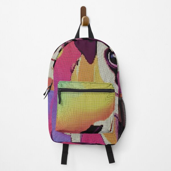 Item preview, Neon Colorful Abstract Pug 8-bit Pixel Art designed and sold by PixelDripped.