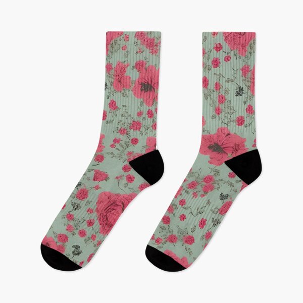 Item preview, Elegant Red Vintage Flower Pattern Perfect for a Timeless Look designed and sold by mikels.