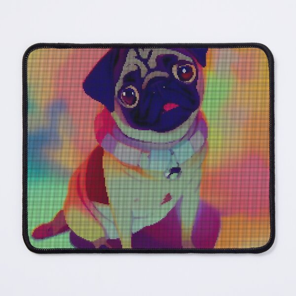 Item preview, Neon Colorful Abstract Pug 8-bit Pixel Art designed and sold by PixelDripped.