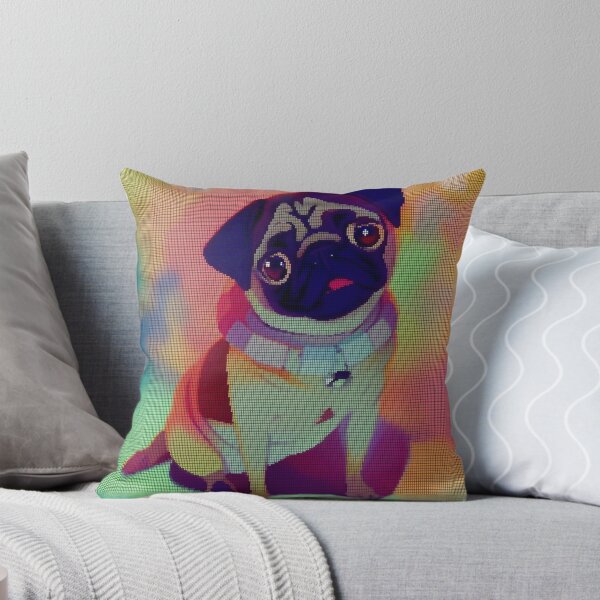Item preview, Neon Colorful Abstract Pug 8-bit Pixel Art designed and sold by PixelDripped.