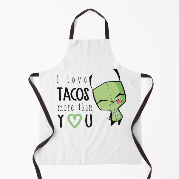 Aperçu de l'œuvre GIR aime les tacos créée et vendue par ExcuseMeSticker.