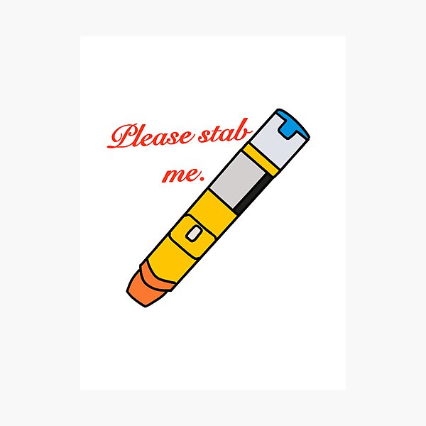 Item preview, Epipen stab me designed and sold by Kellie Hatcher.