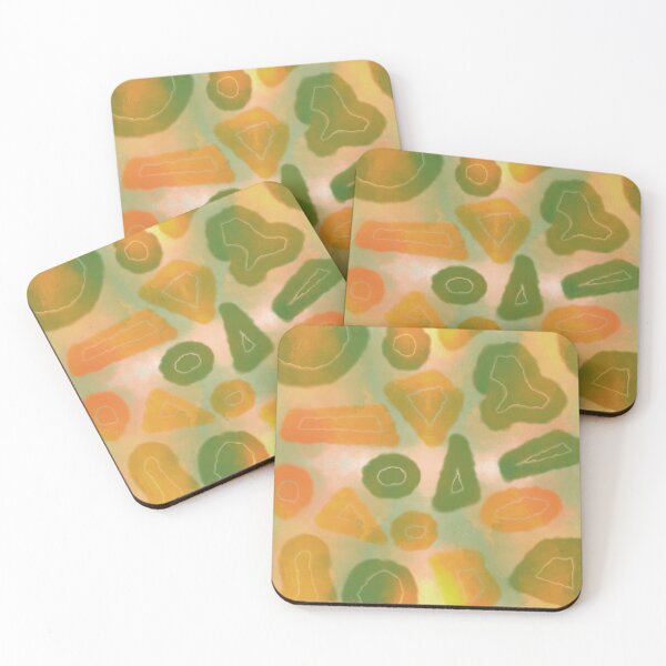 Item preview, Random shapes neon abstract fluid seamless pattern designed and sold by chuckletuckle.