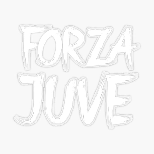 Forza Juve White Black Sticker for Sale by VRedBaller