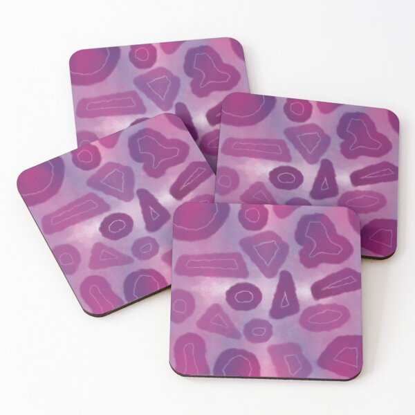 Item preview, Tie and dye Random shapes violet abstract seamless pattern designed and sold by chuckletuckle.