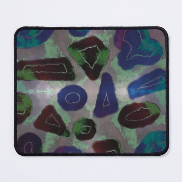 Item preview, Random geometric shapes luminous abstract seamless pattern designed and sold by chuckletuckle.
