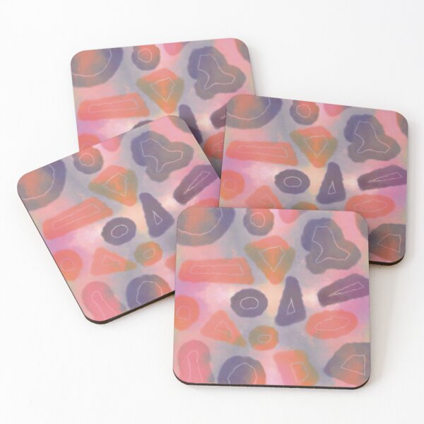 Item preview, Tie and dye Random shapes pink orange abstract seamless pattern designed and sold by chuckletuckle.