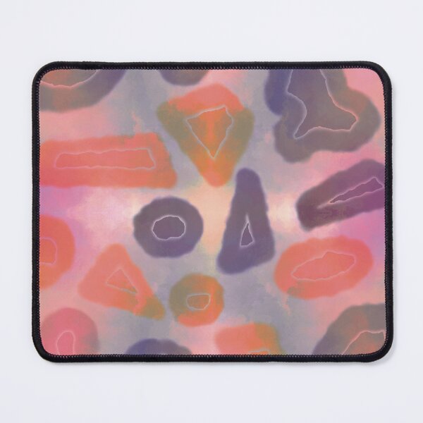 Item preview, Tie and dye Random shapes pink orange abstract seamless pattern designed and sold by chuckletuckle.