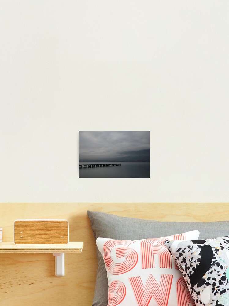 Thumbnail 1 of 3, Photographic Print, A gray sky over the lake designed and sold by patmo.