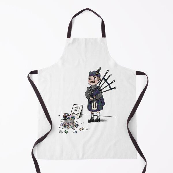 Item preview, Pay or I Play - Funny Angry Scottish Piper - 'Black Watch' edition designed and sold by BitsAndNotes.