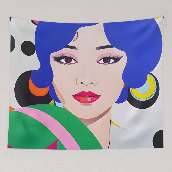 Artikelvorschau, Color Craze: The Blue Haired Beauty entworfen und verkauft von ElLocoMus.