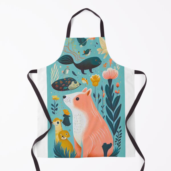 Item preview, Whimsical animal playful and fun designed and sold by artofmestore.