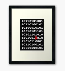 Binary Nerd Joke Framed Print