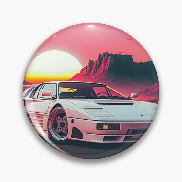 Item preview, Testarossa Synthwave Retro Car designed and sold by yaekus.
