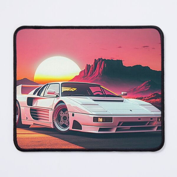 Item preview, Testarossa Synthwave Retro Car designed and sold by yaekus.