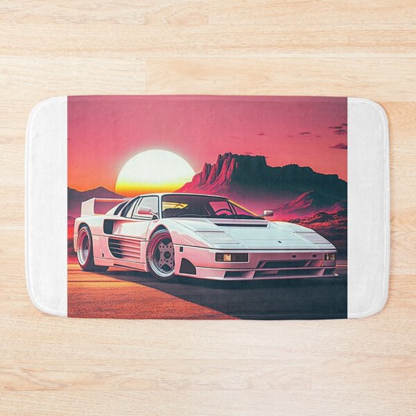 Item preview, Testarossa Synthwave Retro Car designed and sold by yaekus.