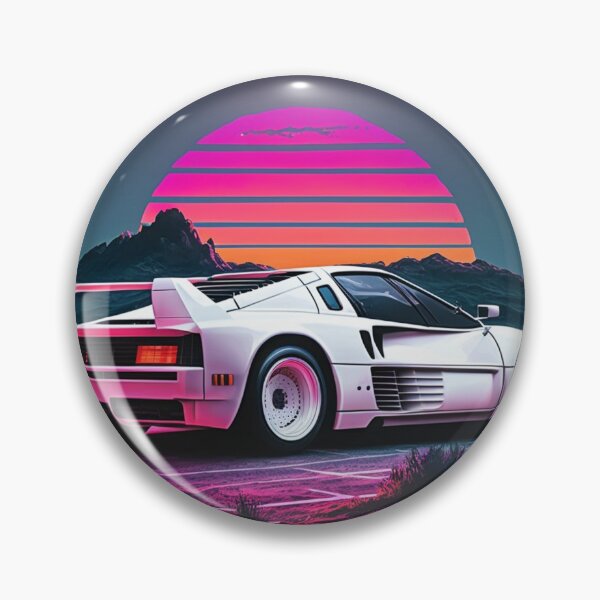 Item preview, Testarossa Synthwave Retro Car designed and sold by yaekus.