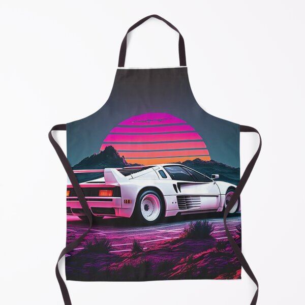 Item preview, Testarossa Synthwave Retro Car designed and sold by yaekus.