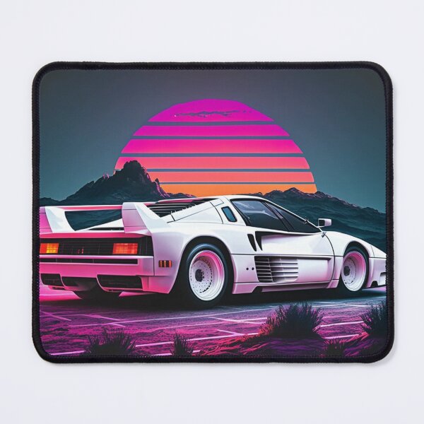 Item preview, Testarossa Synthwave Retro Car designed and sold by yaekus.